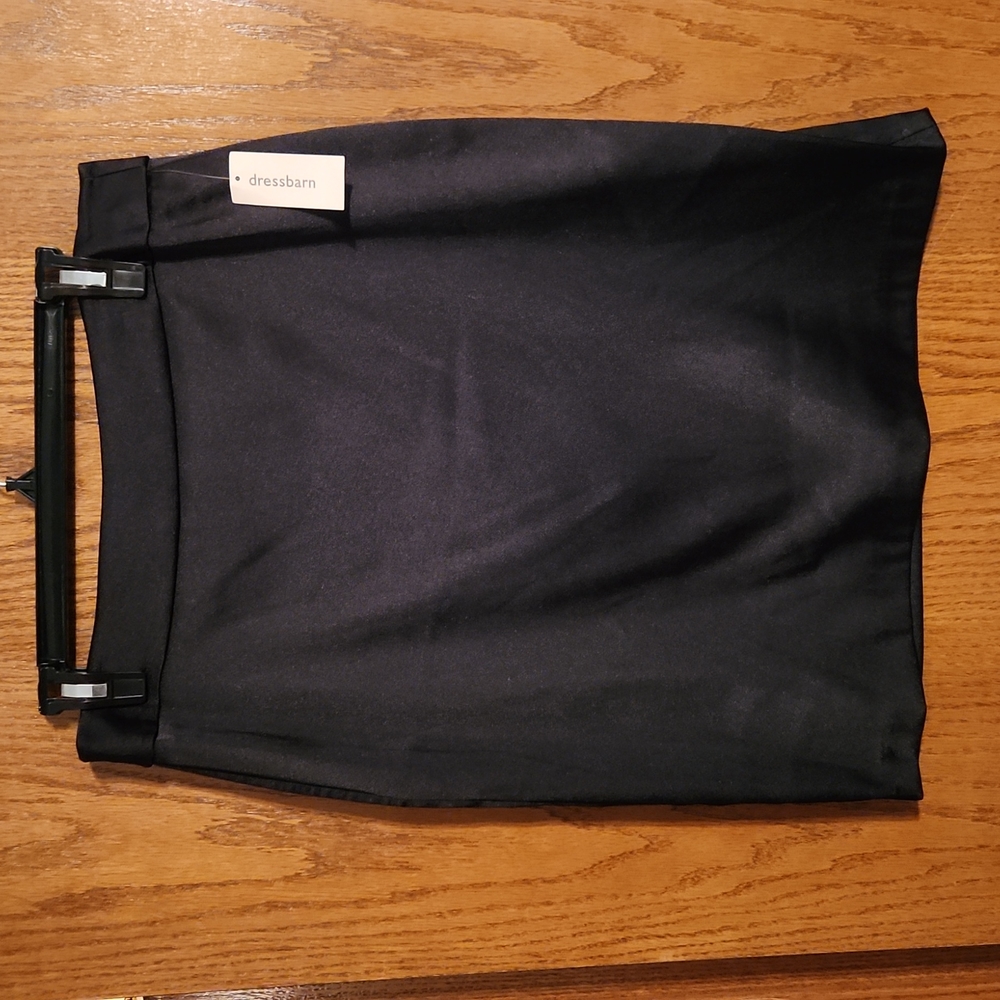 Black Satin Skirt Size 10 NWT